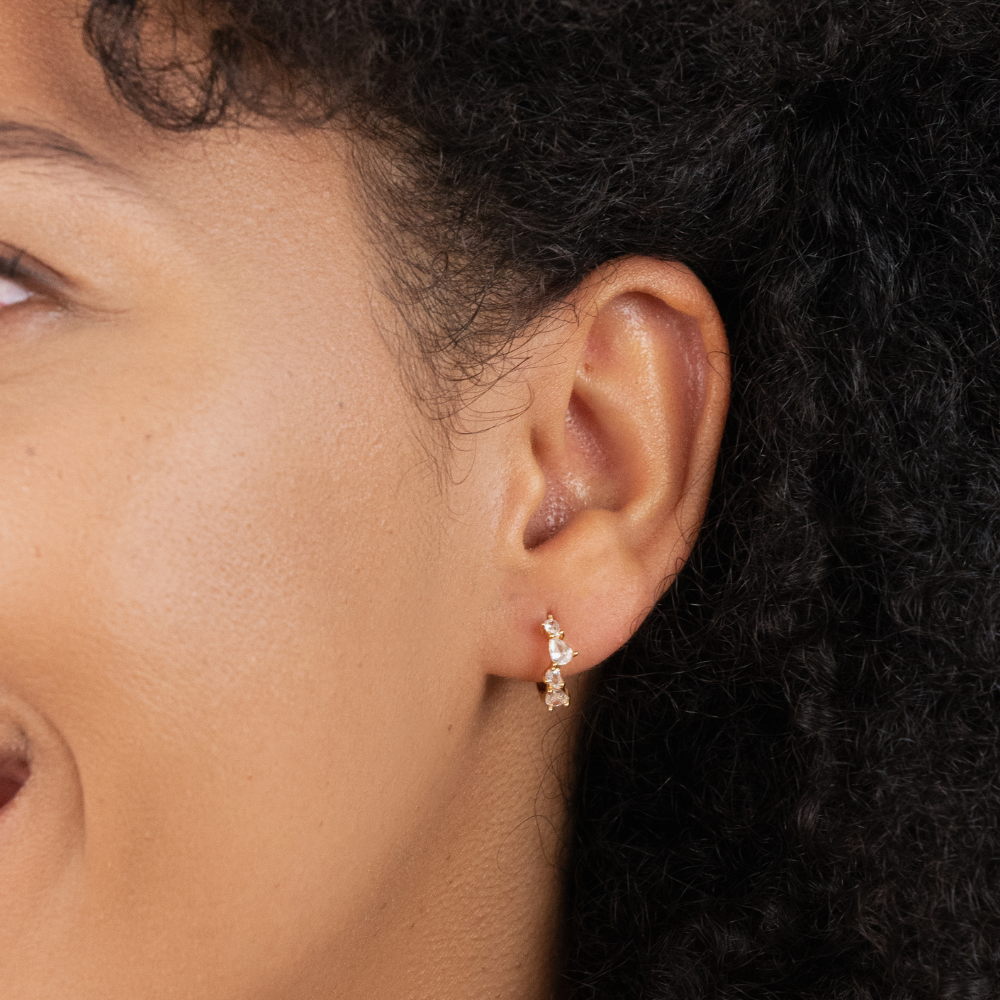 Free Diana Crystal Cluster Hoops