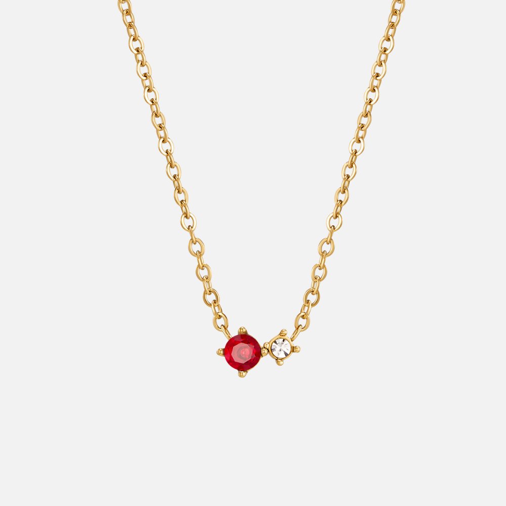 Alea Crystal Birthstone Necklace - Beautiful Earth Boutique