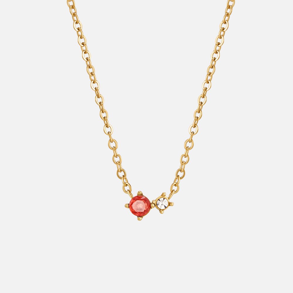 Alea Crystal Birthstone Necklace - Beautiful Earth Boutique