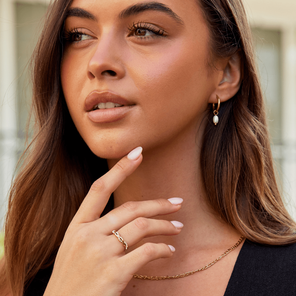 Bella Twist Pearl Ring - Beautiful Earth Boutique