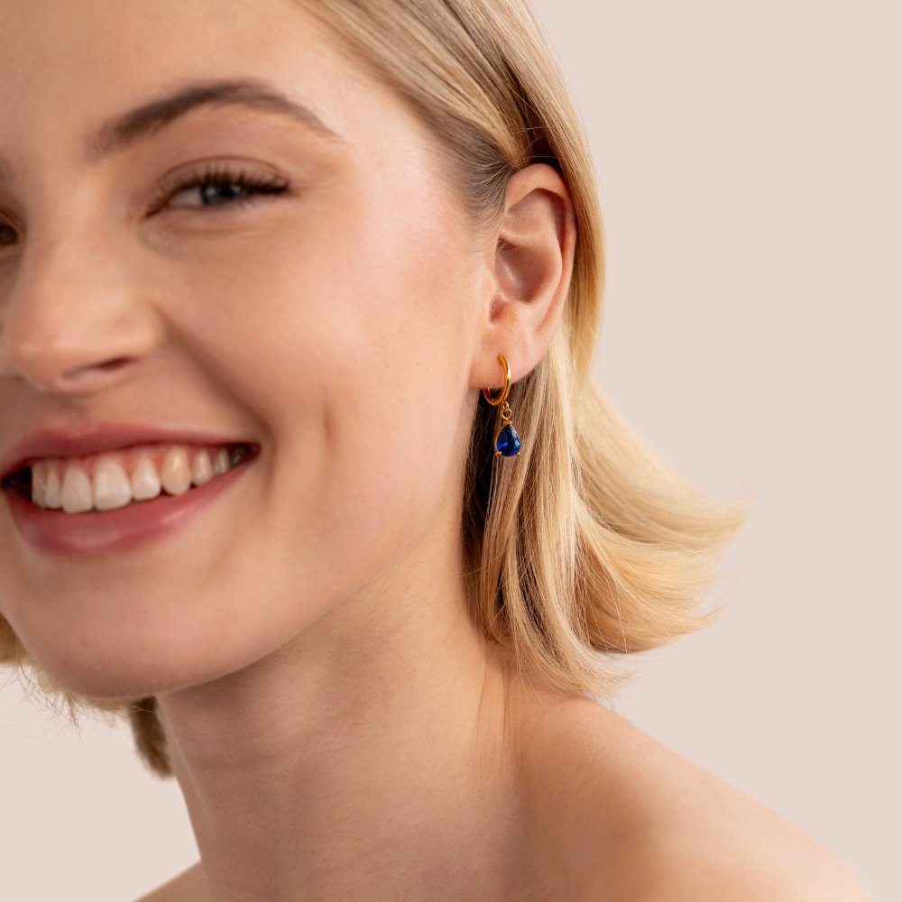 Blue Marina Crystal Drop Earrings - Beautiful Earth Boutique