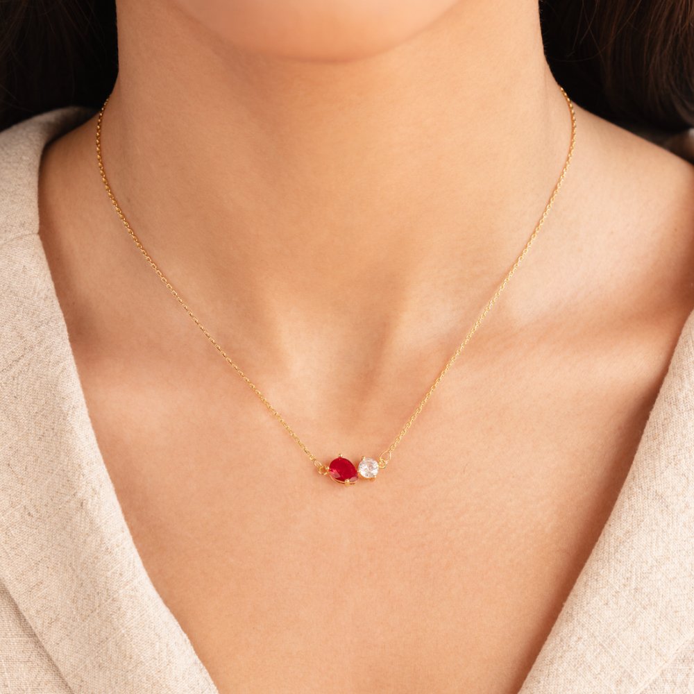 Crystal Birthstone Necklace - Beautiful Earth Boutique