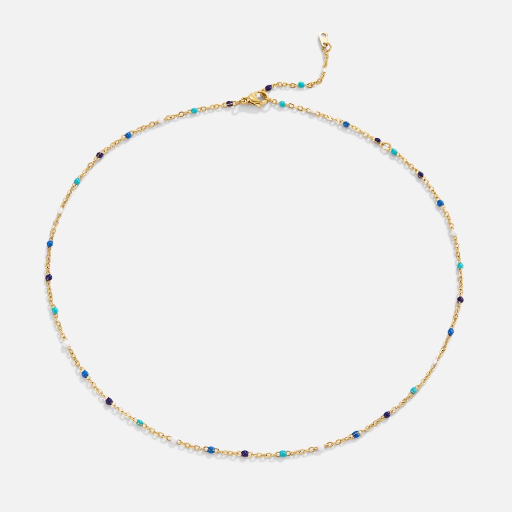 Dreamy Blue Bead Necklace - Beautiful Earth Boutique