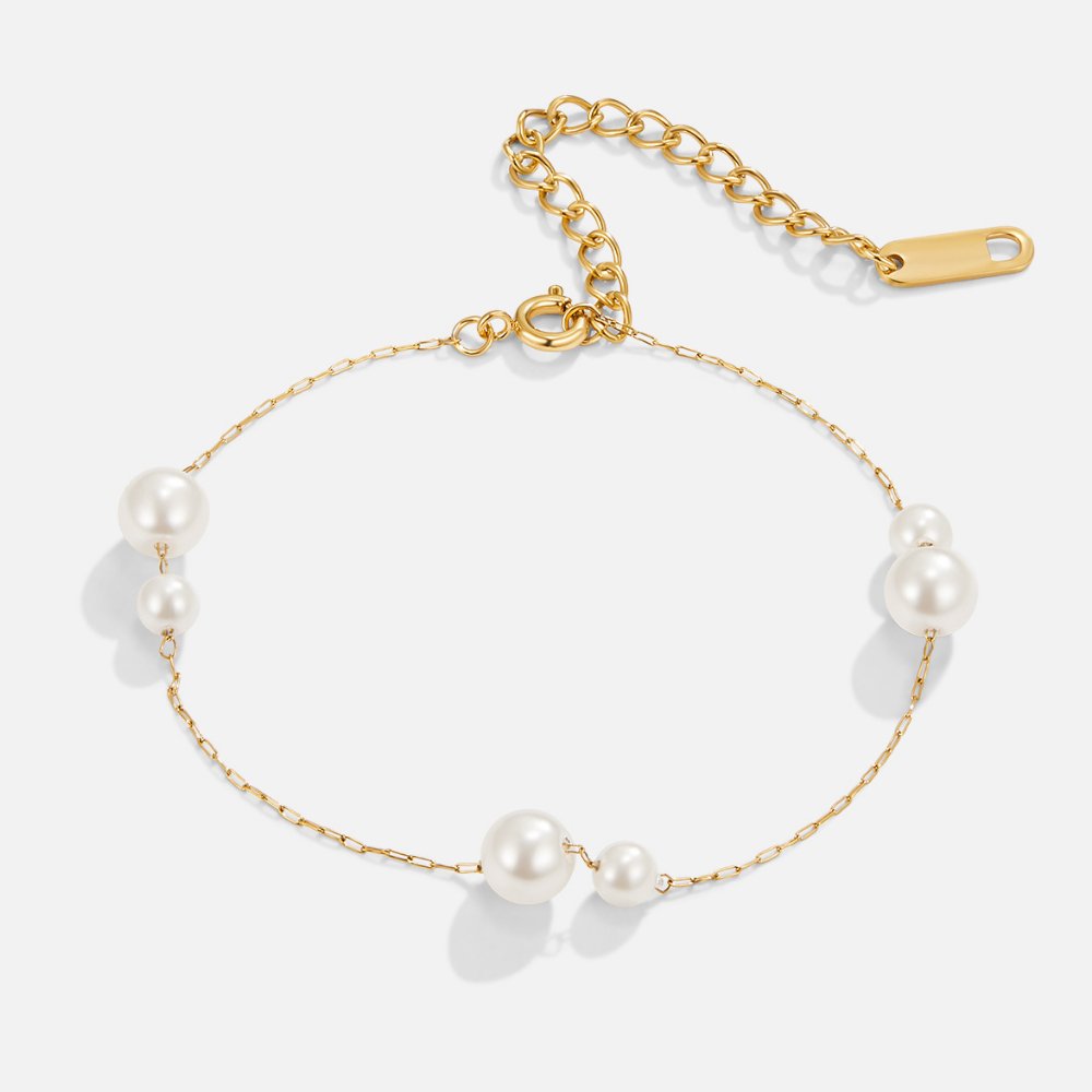 Elena Dainty Pearl Bracelet - Beautiful Earth Boutique