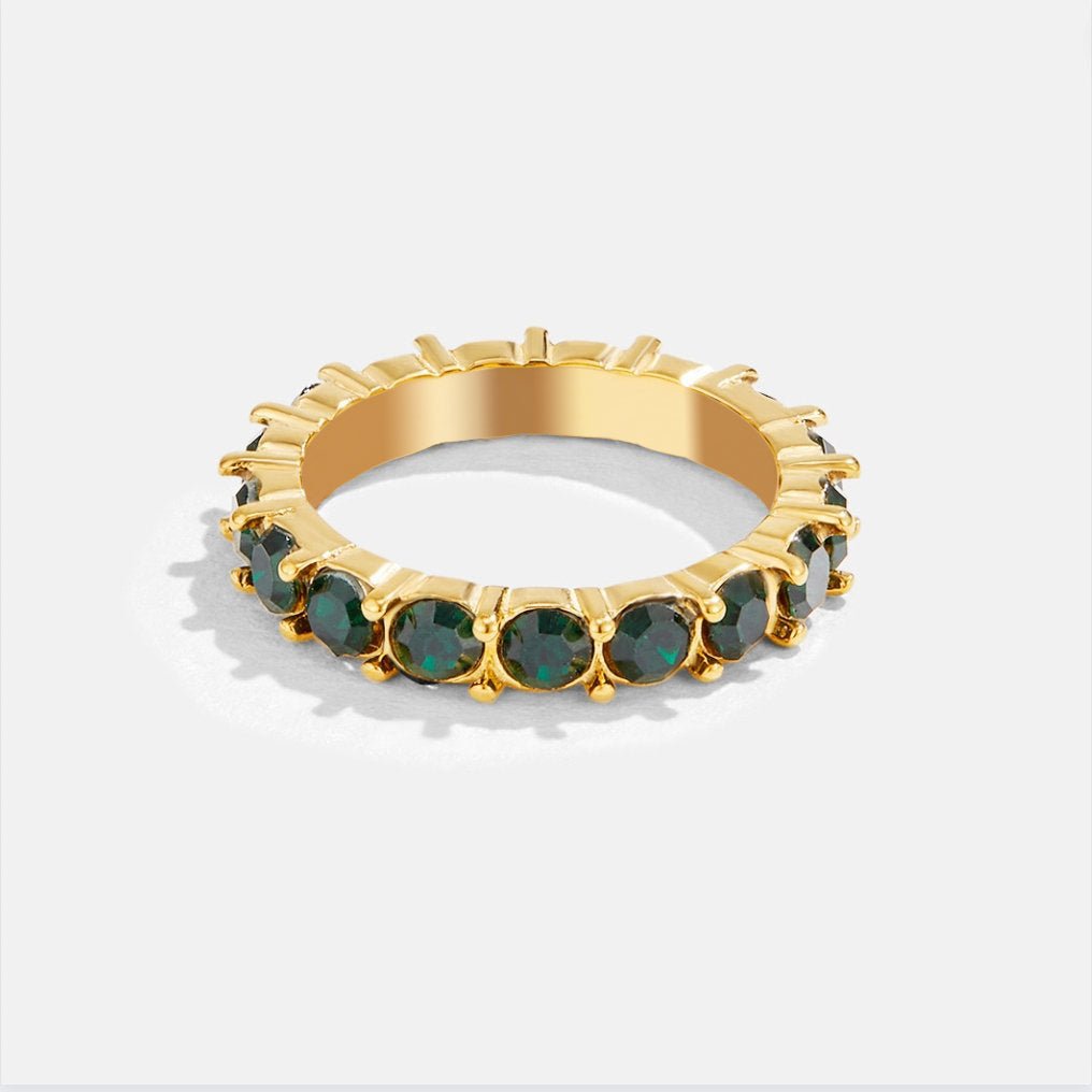 Emerald Beauty 18K Crystal Ring - Beautiful Earth Boutique