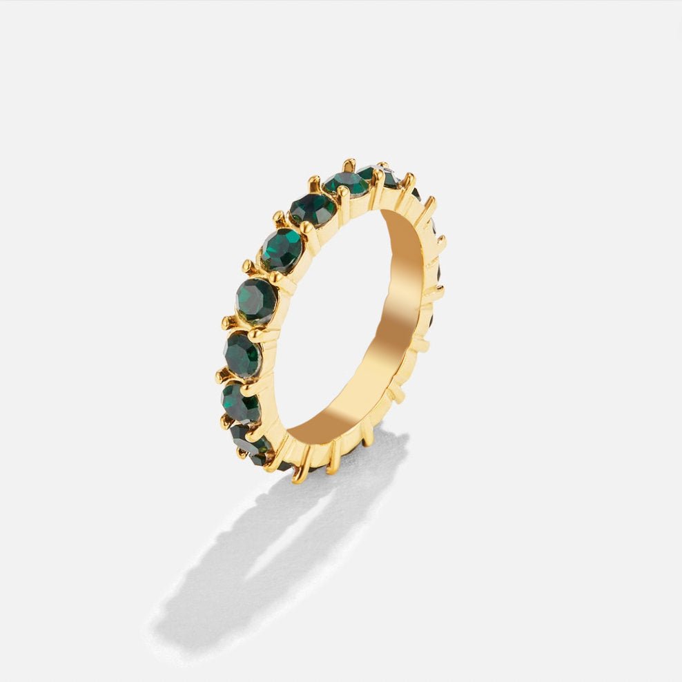 Emerald Beauty 18K Crystal Ring - Beautiful Earth Boutique