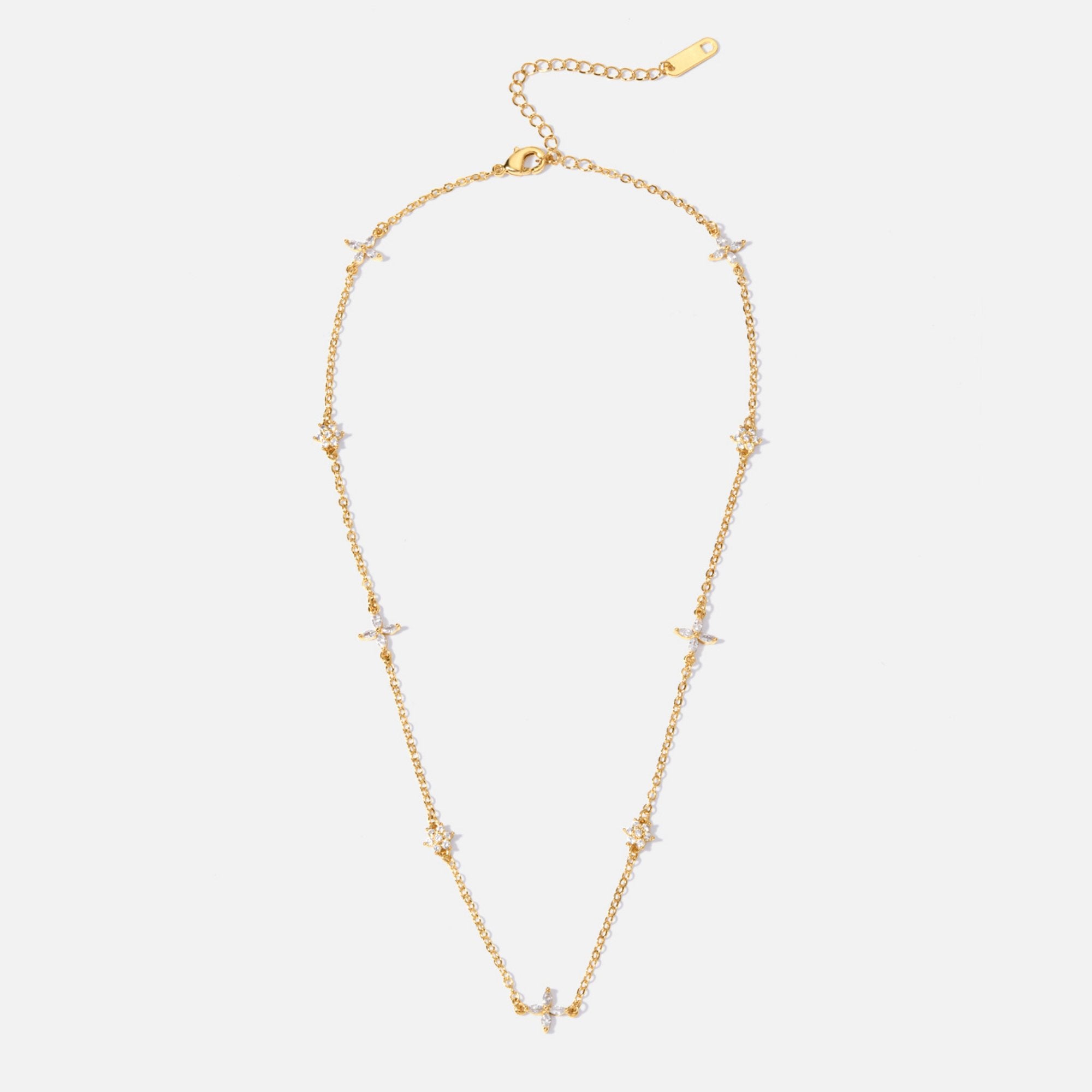 Flower Crystal Necklace - Beautiful Earth Boutique