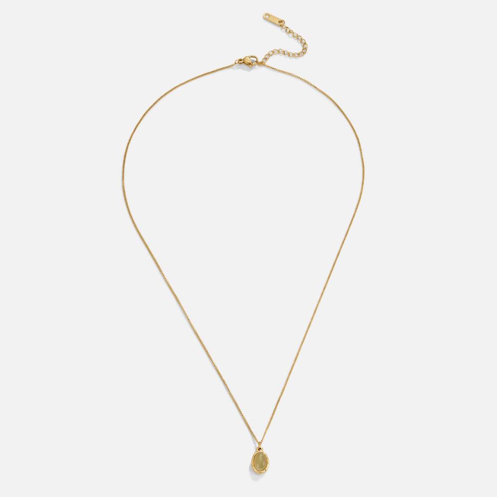 Green Aventurine Pendant Necklace - Beautiful Earth Boutique