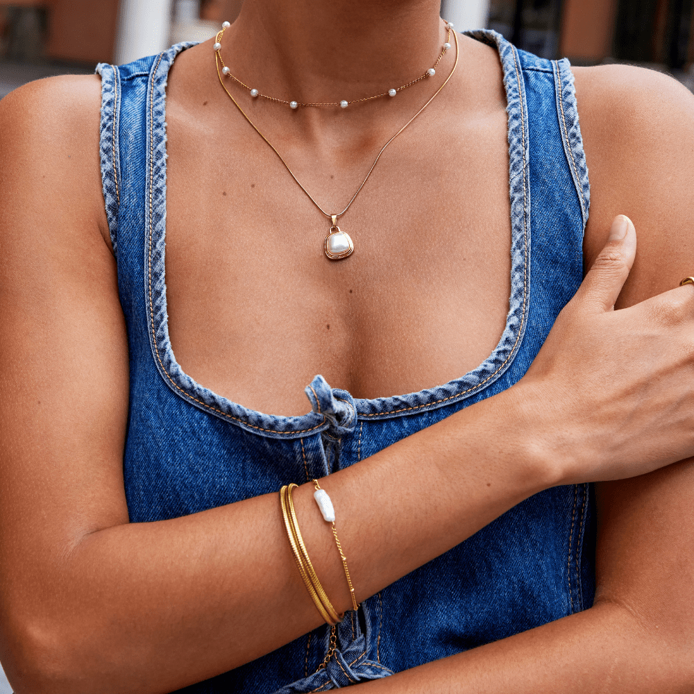 Ivory Pearl Pendant Necklace - Beautiful Earth Boutique