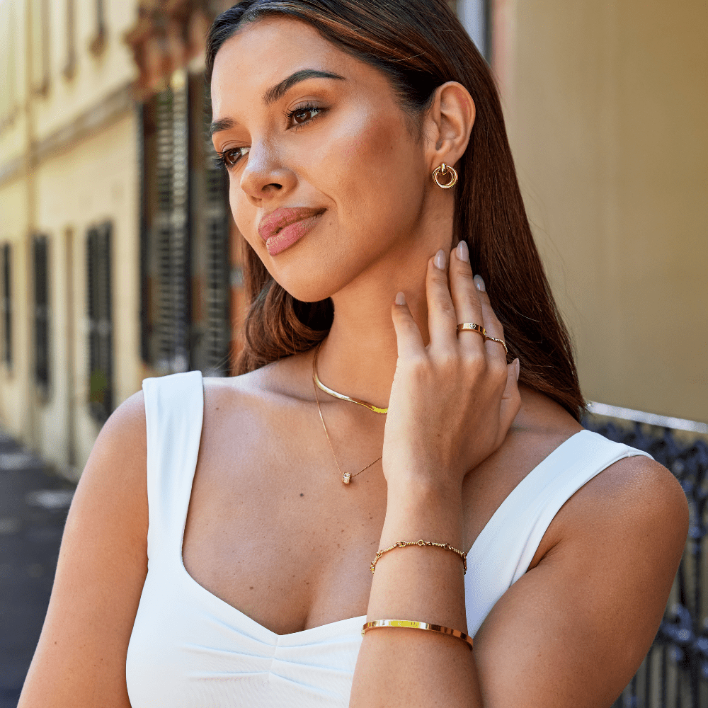 Juni Layered Hoop Earrings - Beautiful Earth Boutique