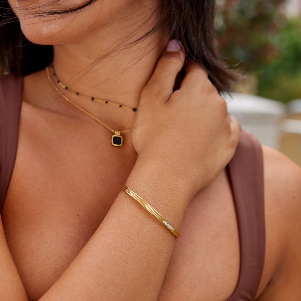 Kim Crystal bangle - Beautiful Earth Boutique