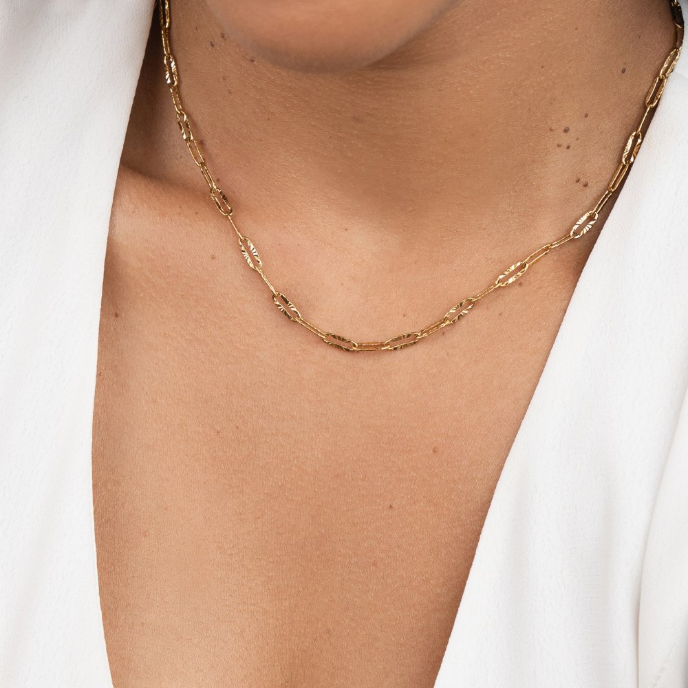 Lara Paperclip Chain Necklace - Beautiful Earth Boutique