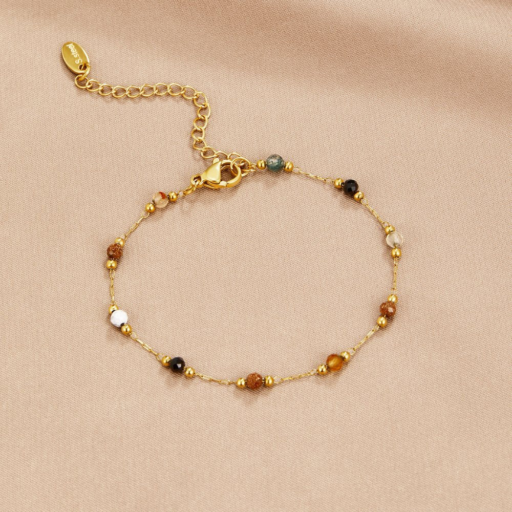 Lulu Beaded Stone Bracelet - Beautiful Earth Boutique
