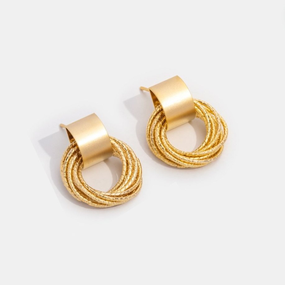 Luxury Gold Hoop Earrings - Beautiful Earth Boutique