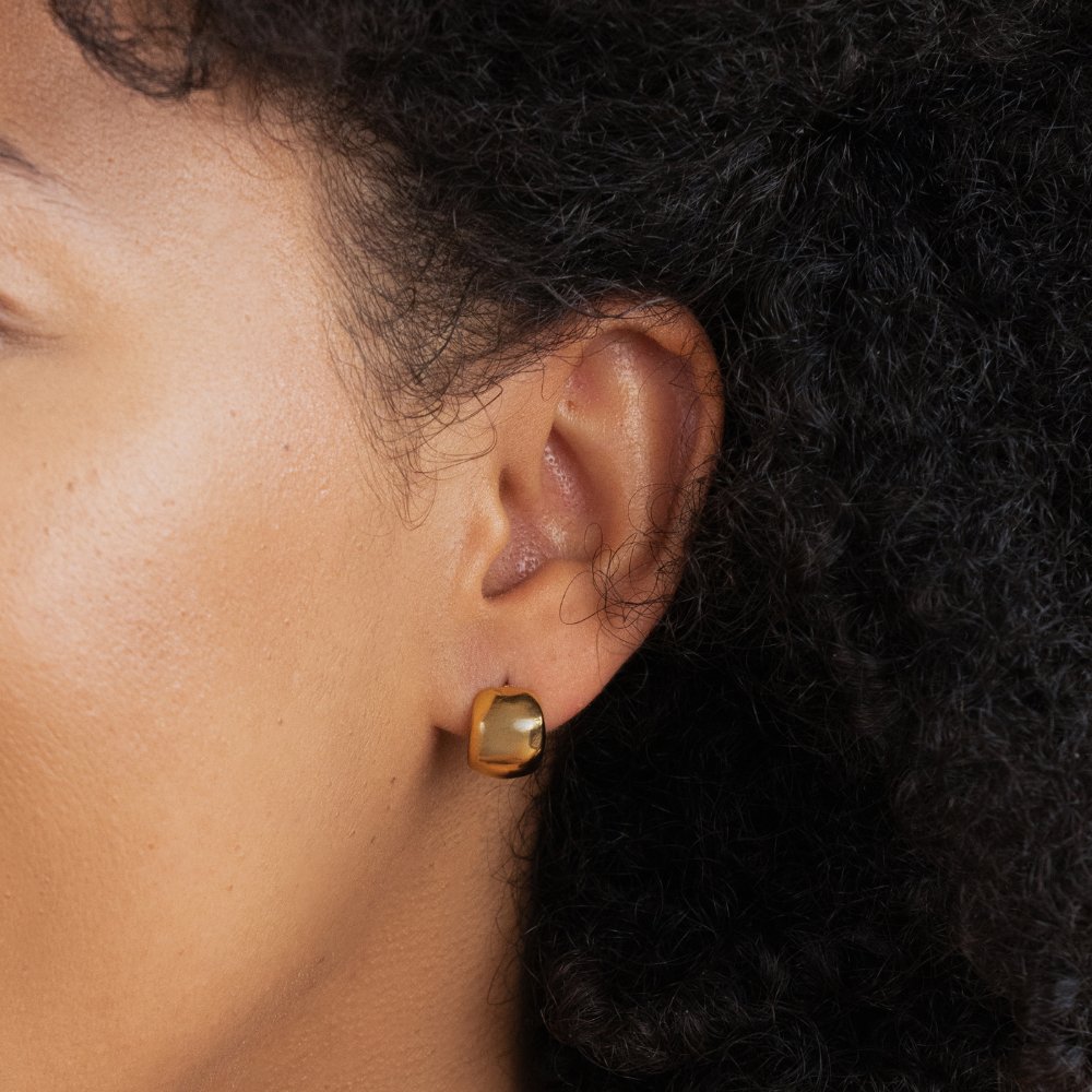 Mika Geometric Curve Earrings - Beautiful Earth Boutique