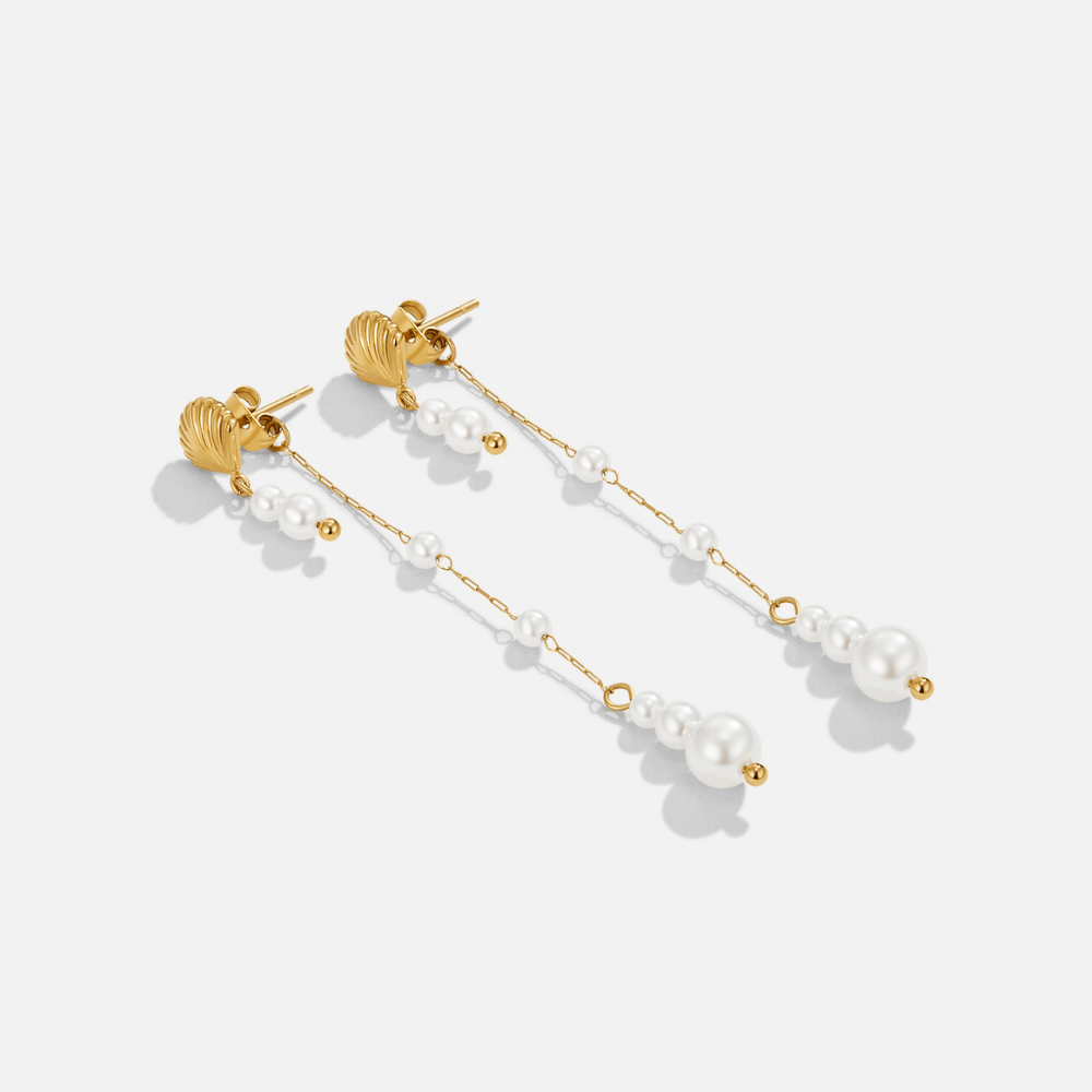 Neesa Pearl Tassel Earrings - Beautiful Earth Boutique