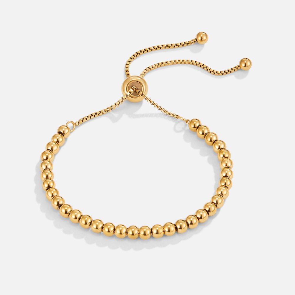 Niloya Beaded Gold Bracelet - Beautiful Earth Boutique