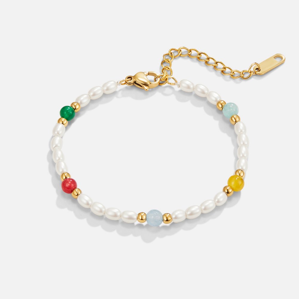 Orelia Pearl & Bead Bracelet - Beautiful Earth Boutique