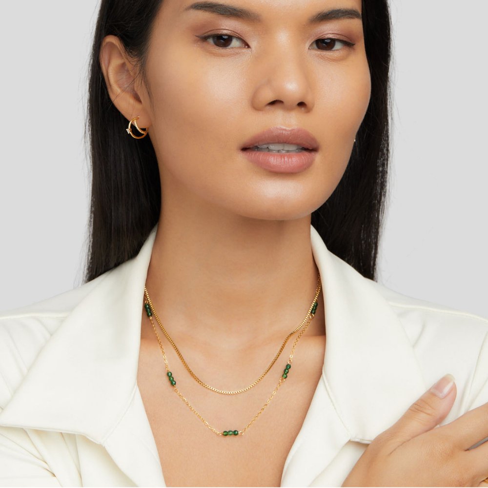 Arizona Green Stone Necklace - Beautiful Earth Boutique