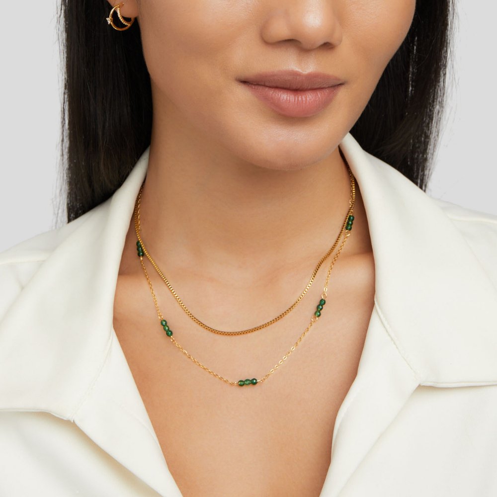 Arizona Green Stone Necklace - Beautiful Earth Boutique