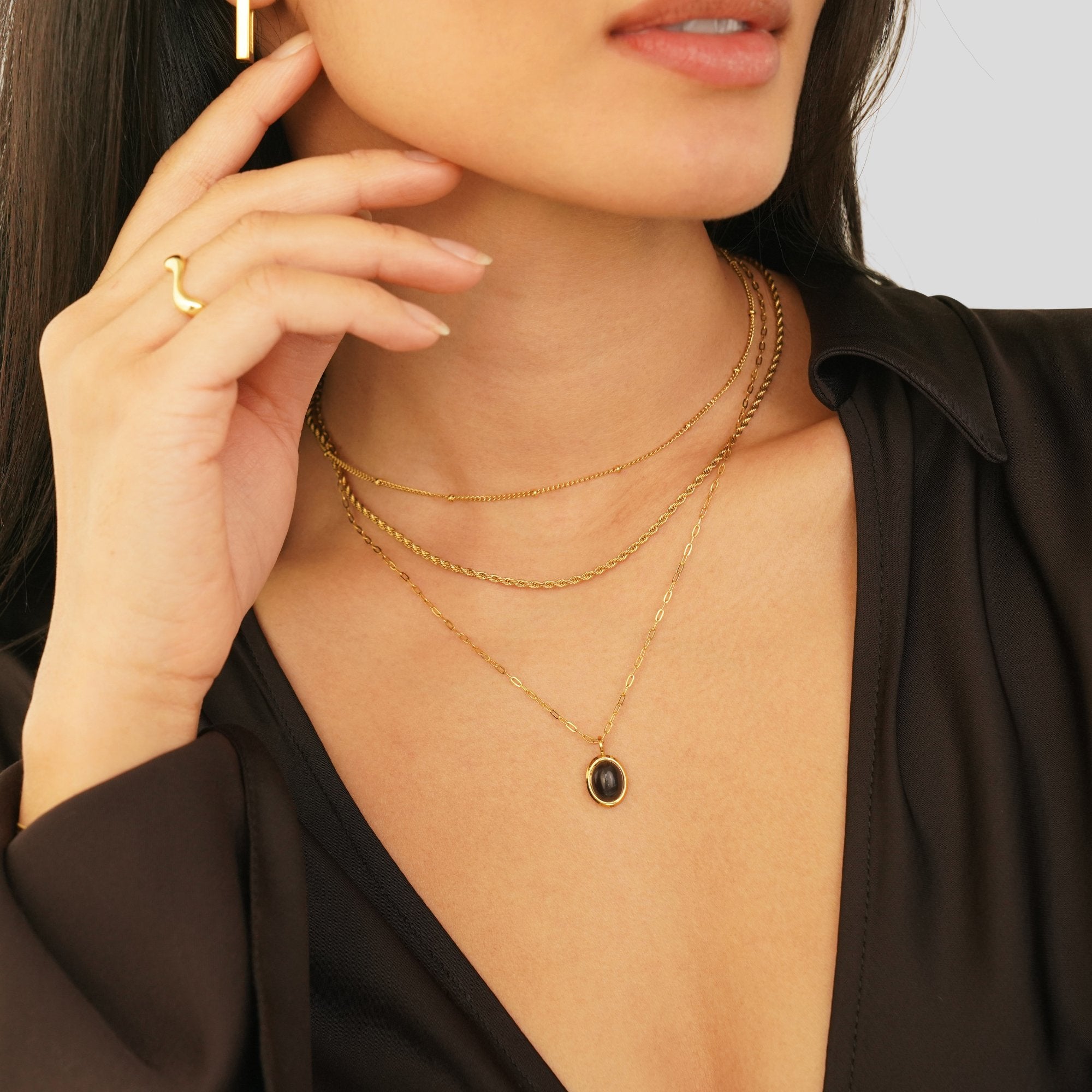 Black Onyx Necklace - Beautiful Earth Boutique