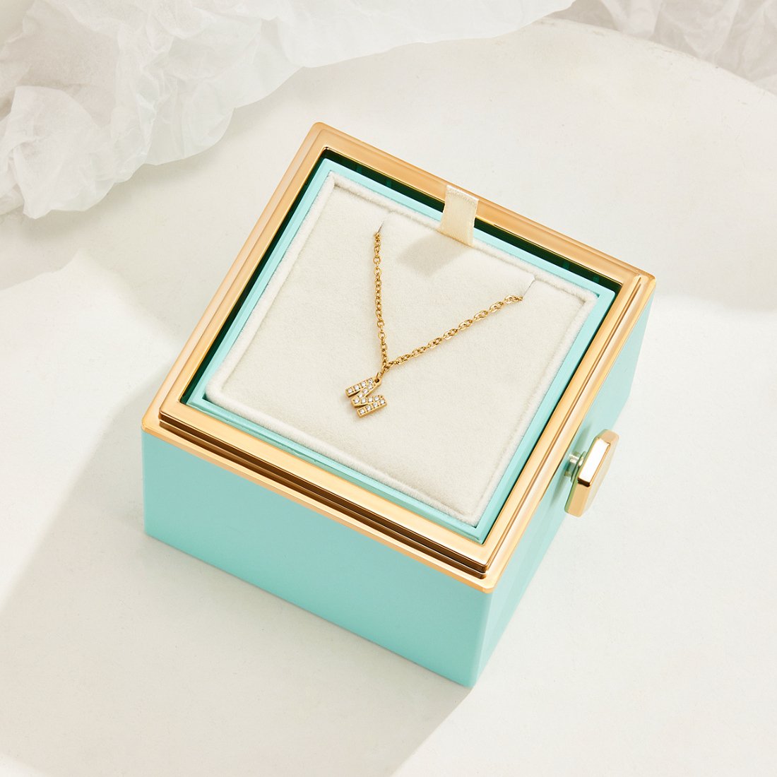 Crystal Letter Charm Necklace - Beautiful Earth Boutique