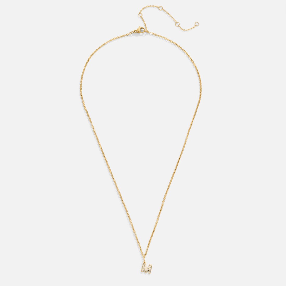 Crystal Letter Charm Necklace - Beautiful Earth Boutique