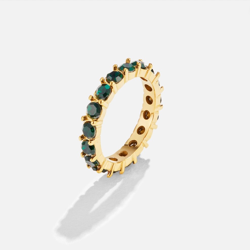 Emerald Beauty 18K Crystal Ring - Beautiful Earth Boutique