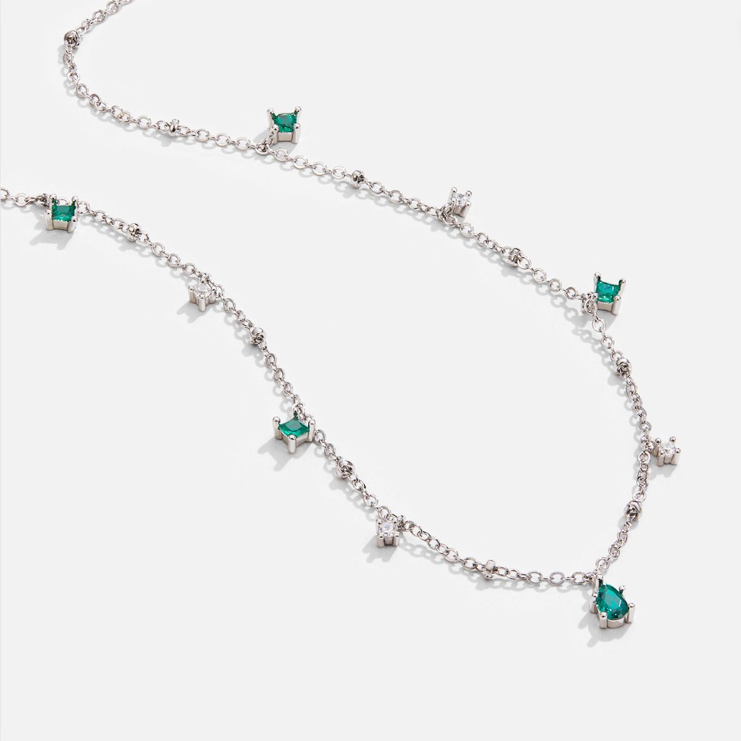 Emily Crystal Silver Choker Necklace - Beautiful Earth Boutique