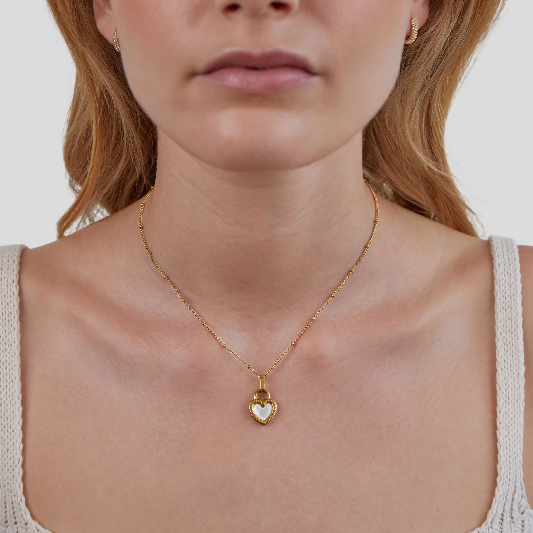 'Falling For You' Reversible Heart Necklace - Beautiful Earth Boutique