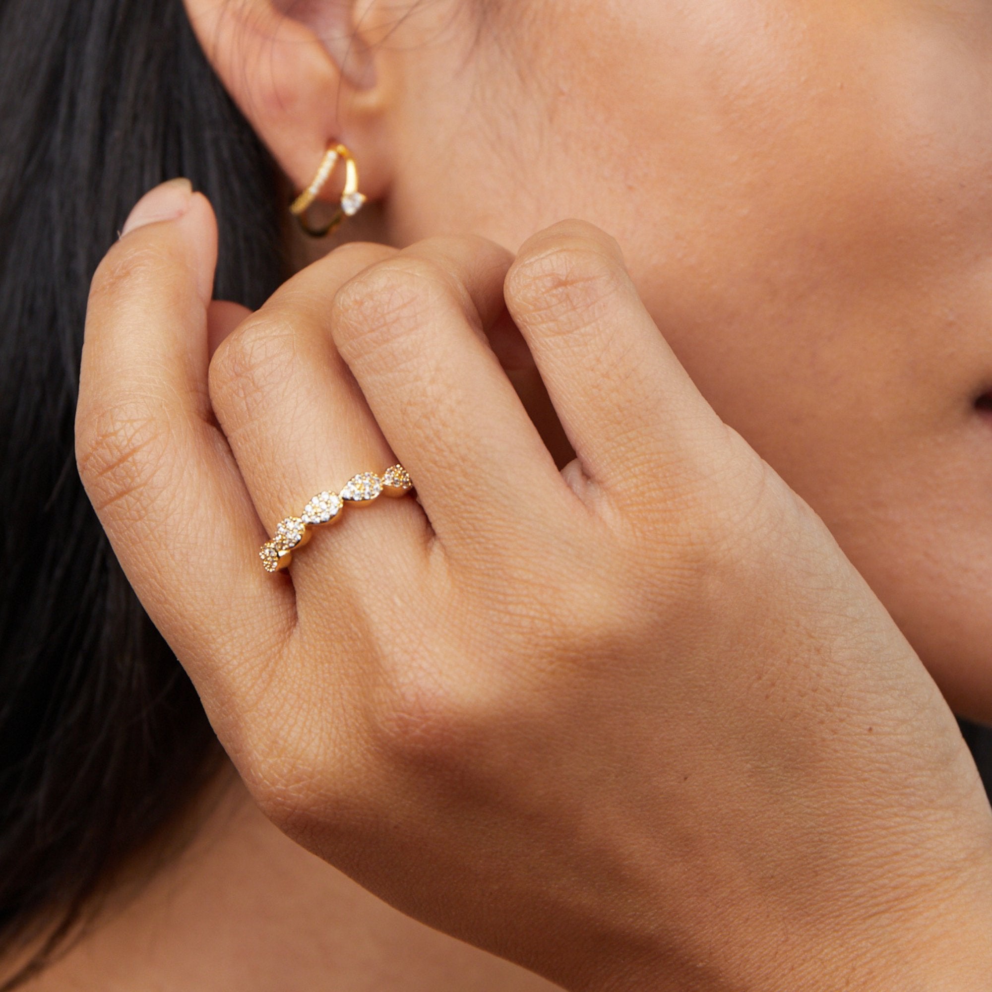 Gaia Crystal 18K Ring - Beautiful Earth Boutique