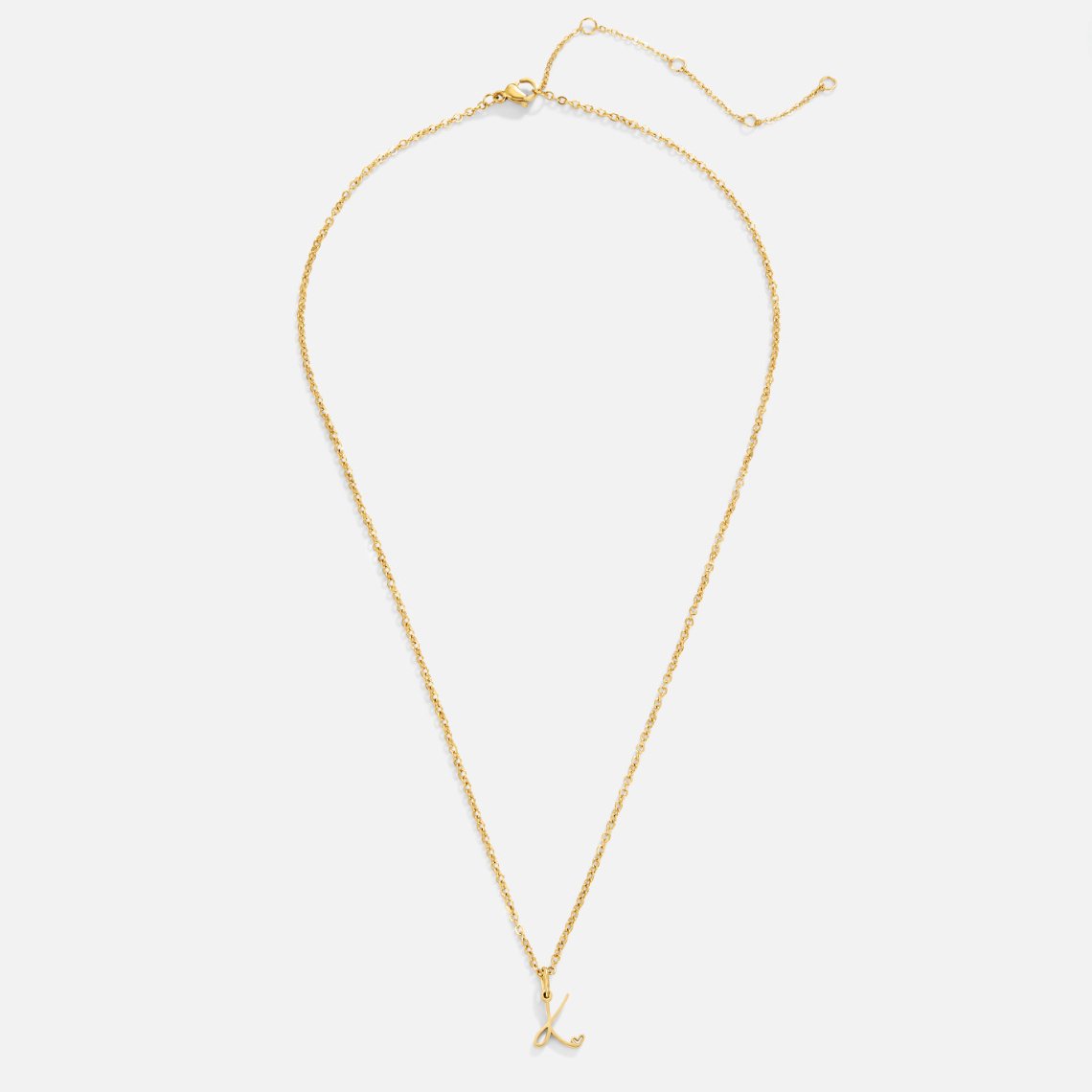 Gold Letter Heart Necklace - Beautiful Earth Boutique