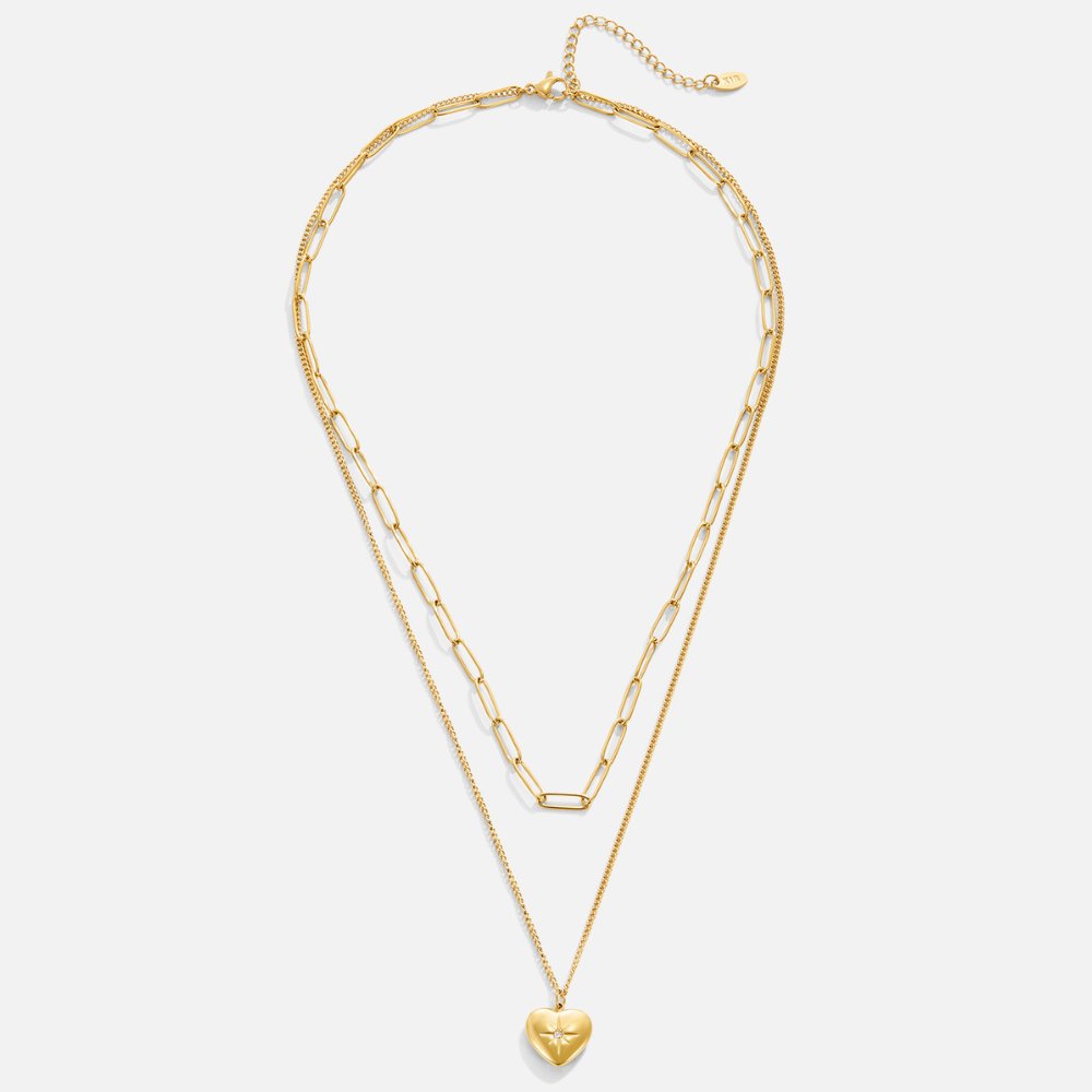 Heart & Paperclip Necklace - Beautiful Earth Boutique