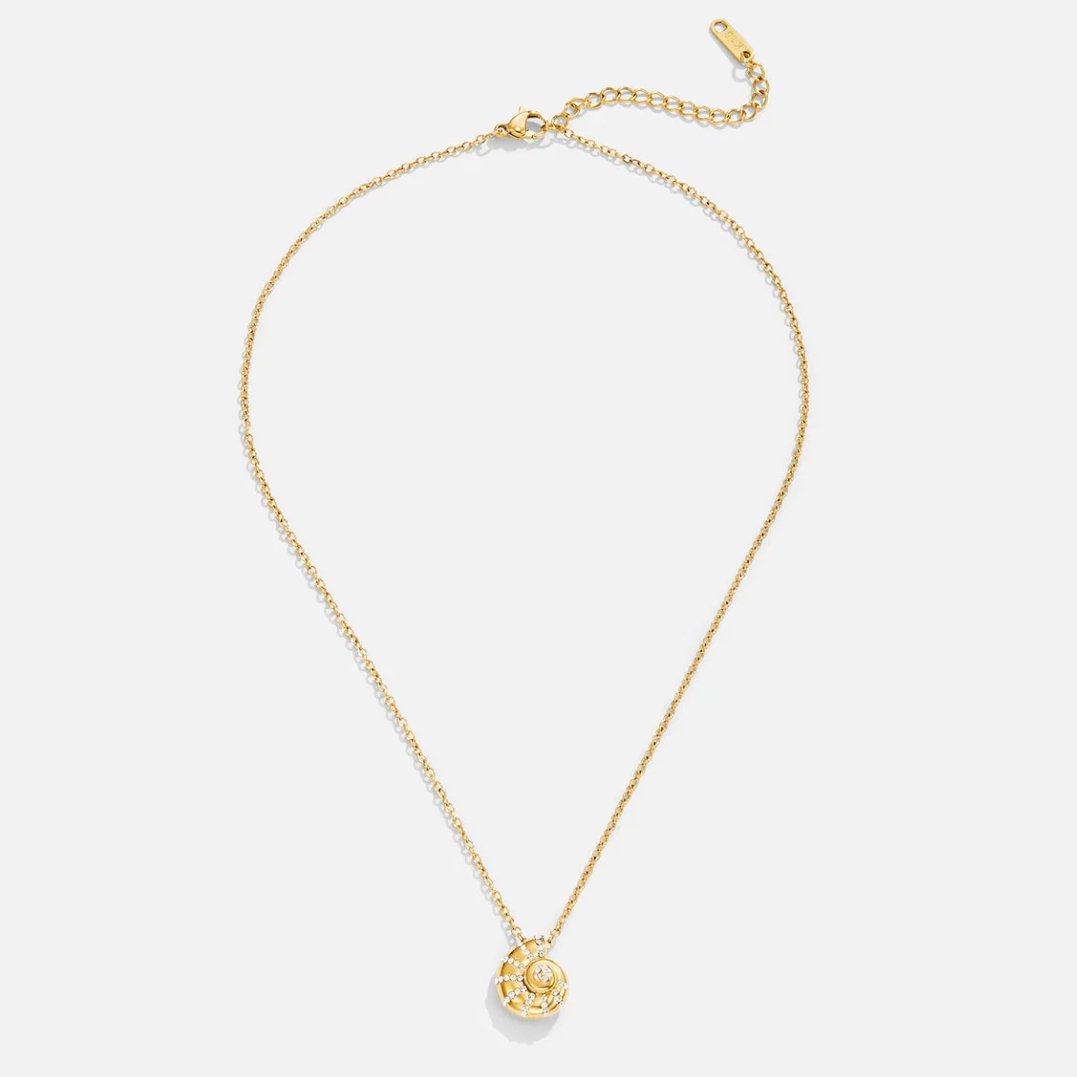 Luca Crystal Seashell Pendant Necklace - Beautiful Earth Boutique