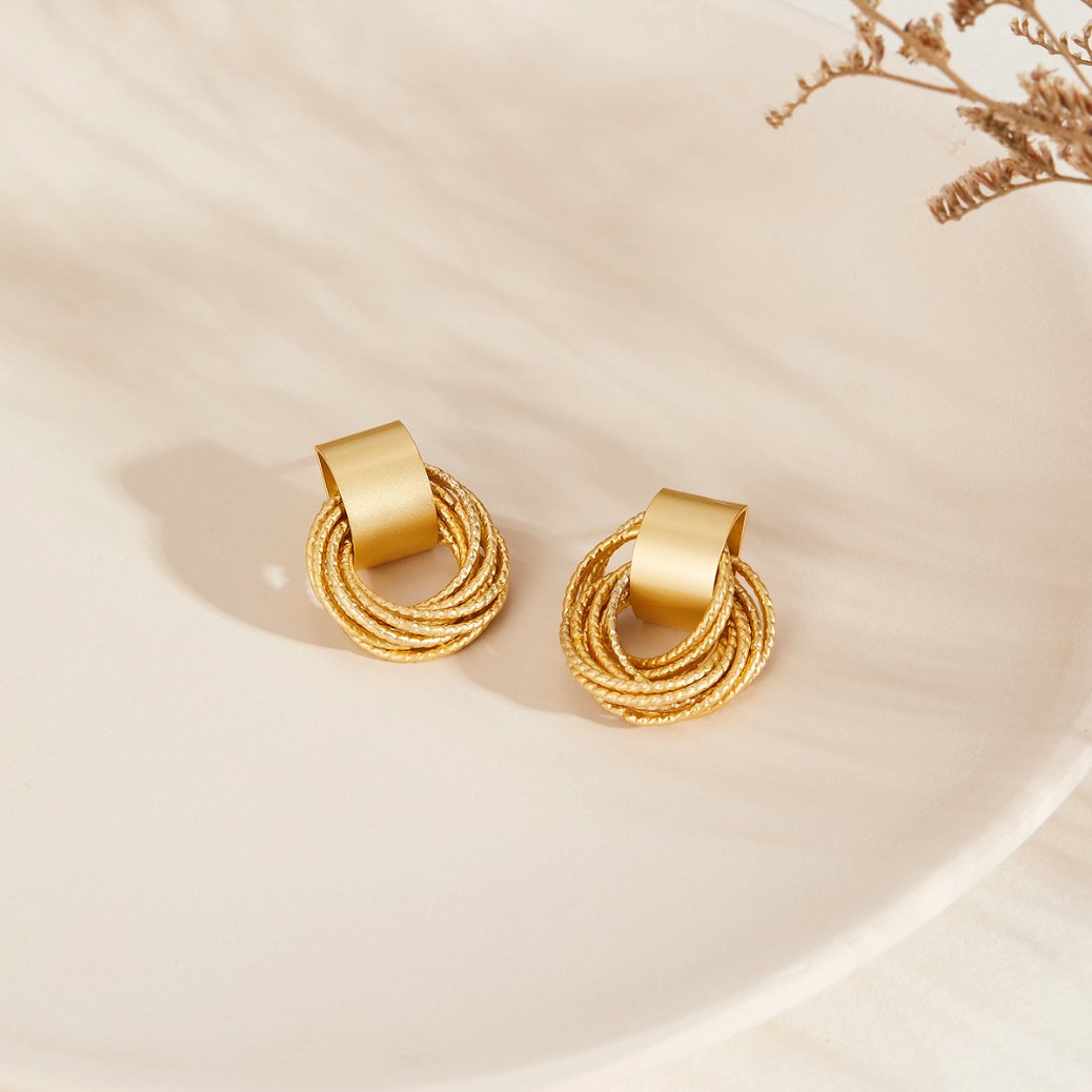 Luxury Gold Hoop Earrings - Beautiful Earth Boutique