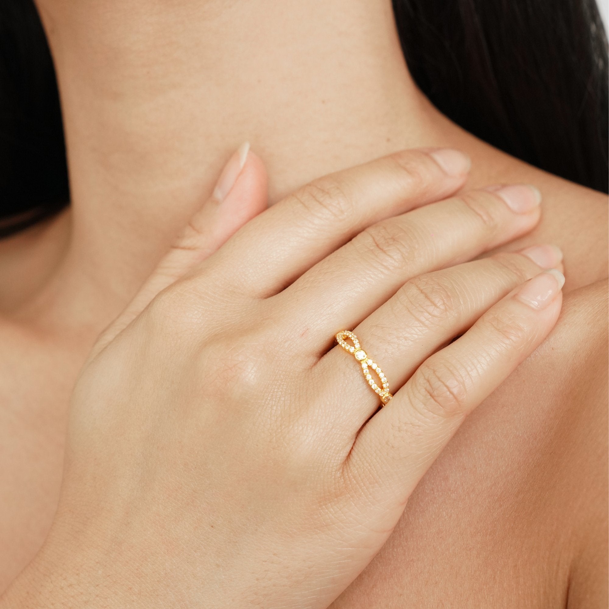 Milana Crystal Tennis Ring - Beautiful Earth Boutique
