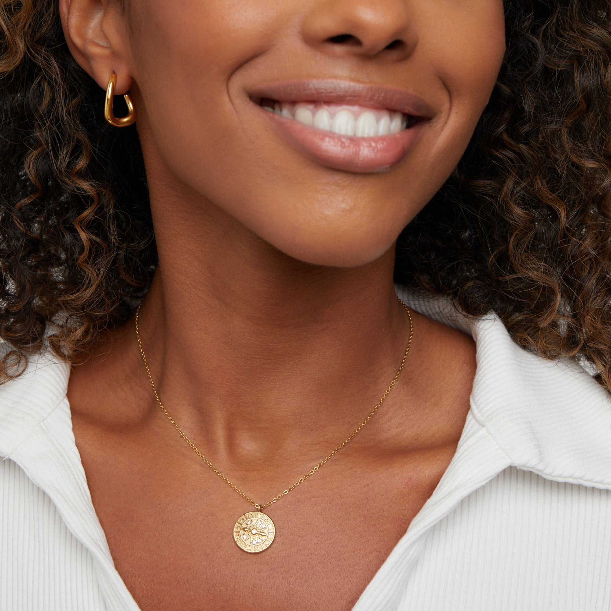 Zodiac Coin Gold Necklace - Beautiful Earth Boutique