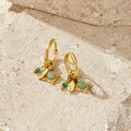 Green Aventurine Charm Earrings