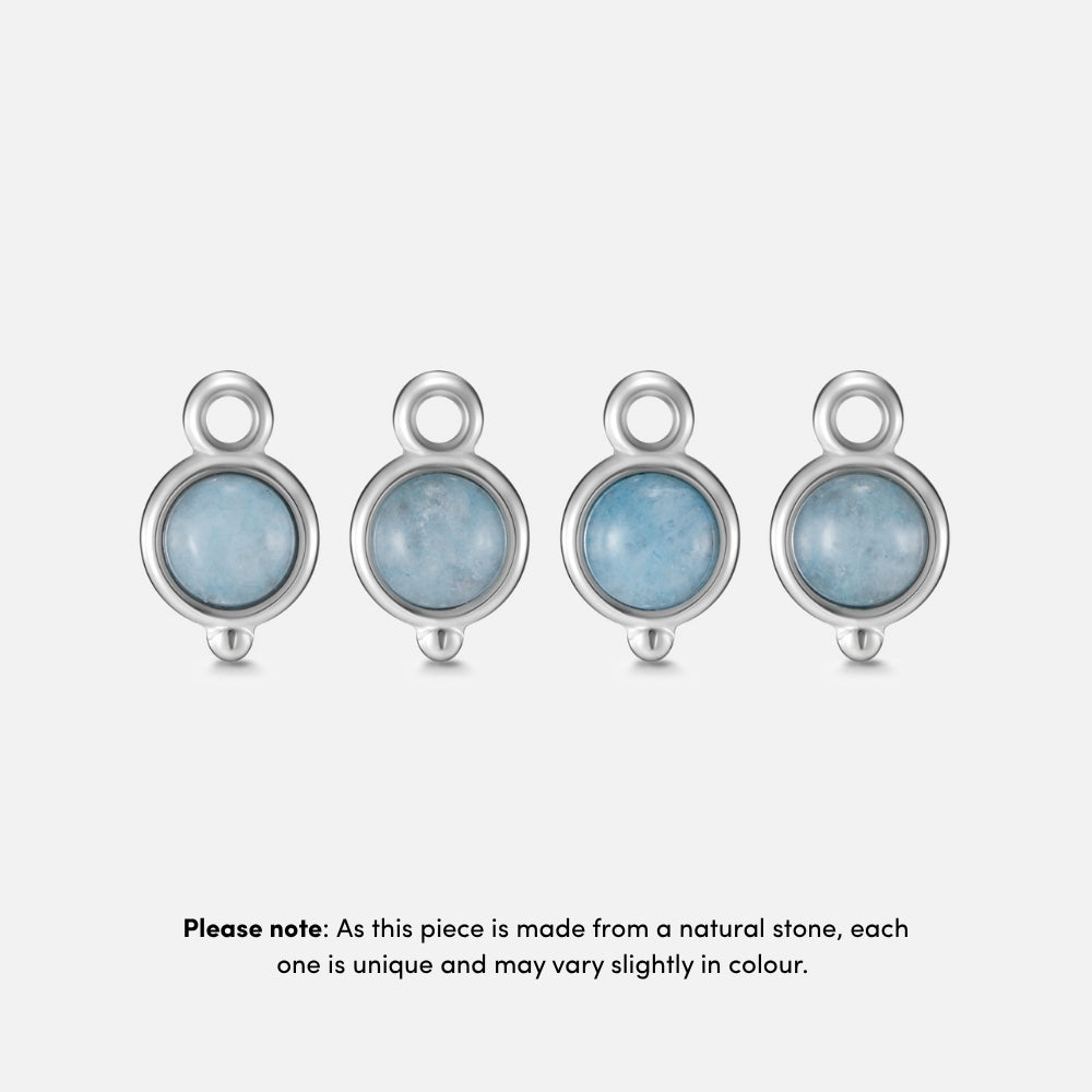Aquamarine Silver Necklace