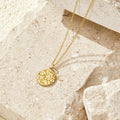Celeste Gold Disc Necklace