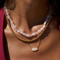 Coral Blush Stone Necklace