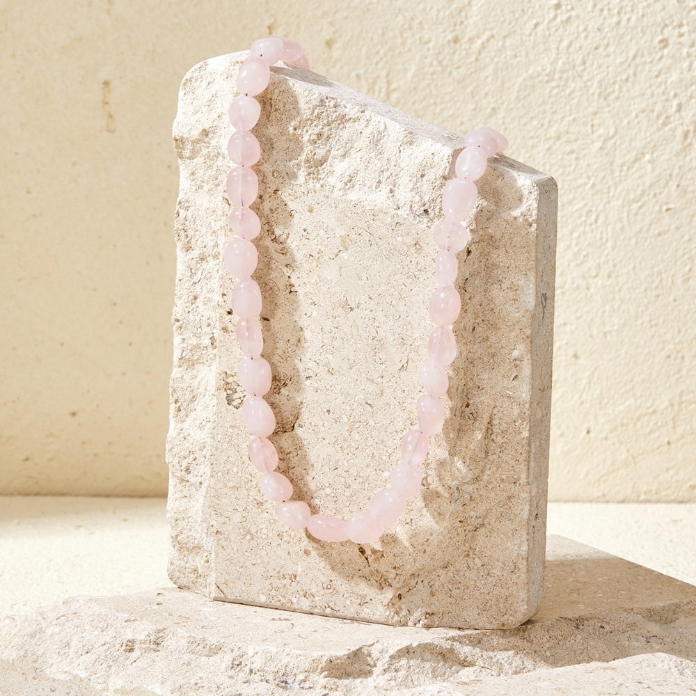 Coral Blush Stone Necklace