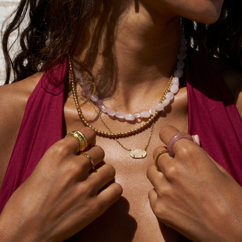 Elena Gold Ball Chain Necklace