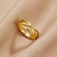 Entwined Maisie Gold Ring - Beautiful Earth Boutique