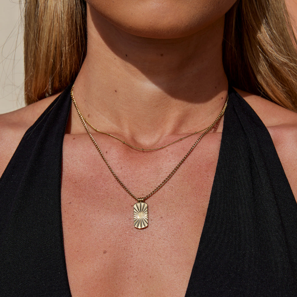 Kiya Gold Pendant Necklace - Beautiful Earth Boutique
