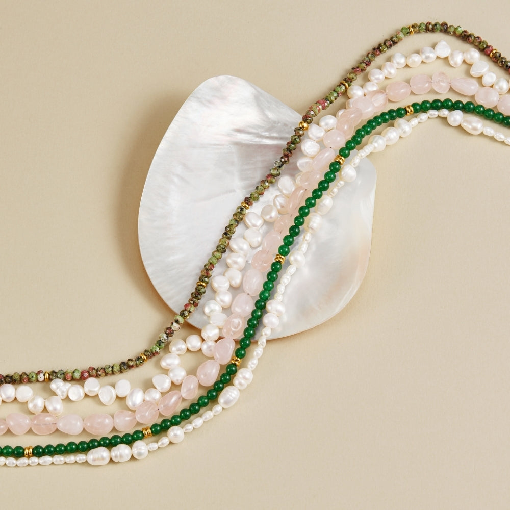 Lush Green Bead Necklace