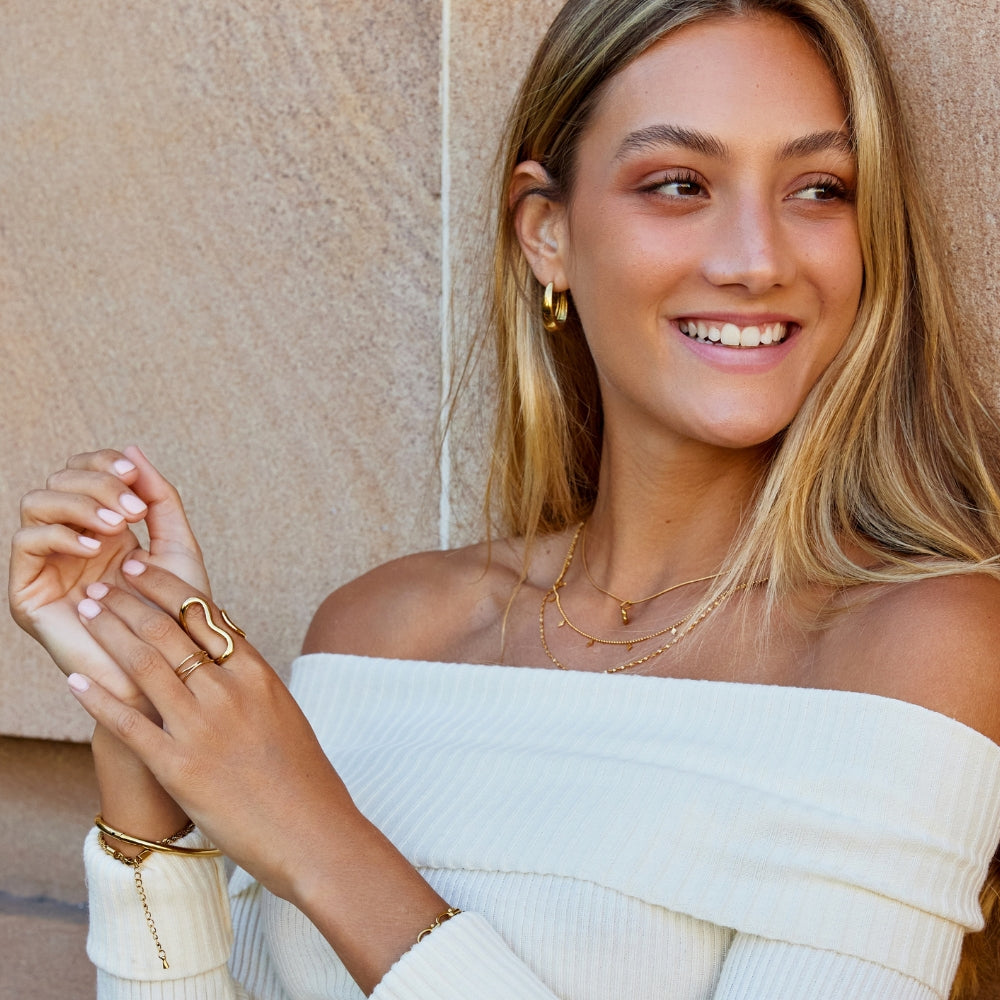 Valentina Gold Hoop Earrings