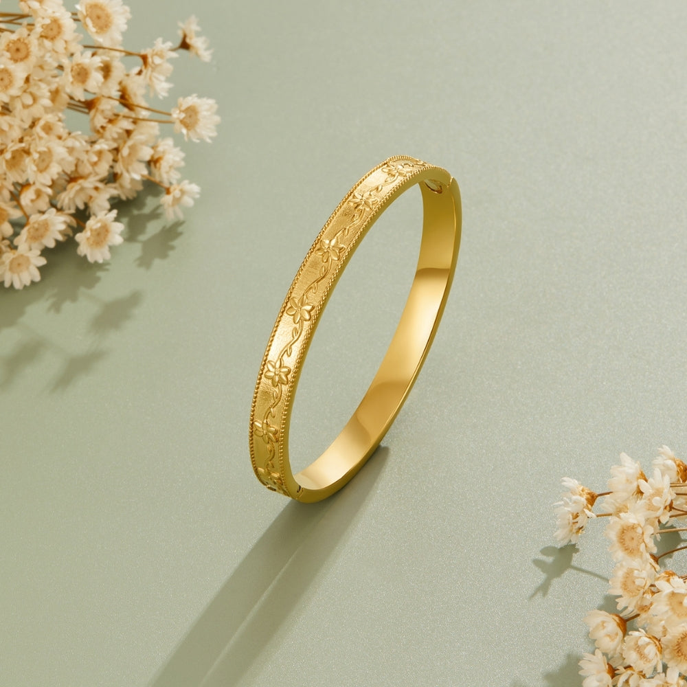 Vintage-Ranken-Armreif Gold