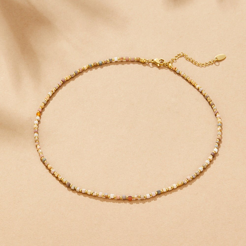Alashan Stone Bead Necklace - Beautiful Earth Boutique