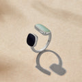 Aquamarine Wrap Silver Ring - Beautiful Earth Boutique